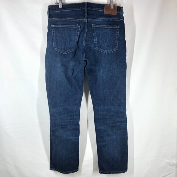 Madewell Dark Wash Straight Leg Jeans Size 33 X 30 - Picture 2 of 8